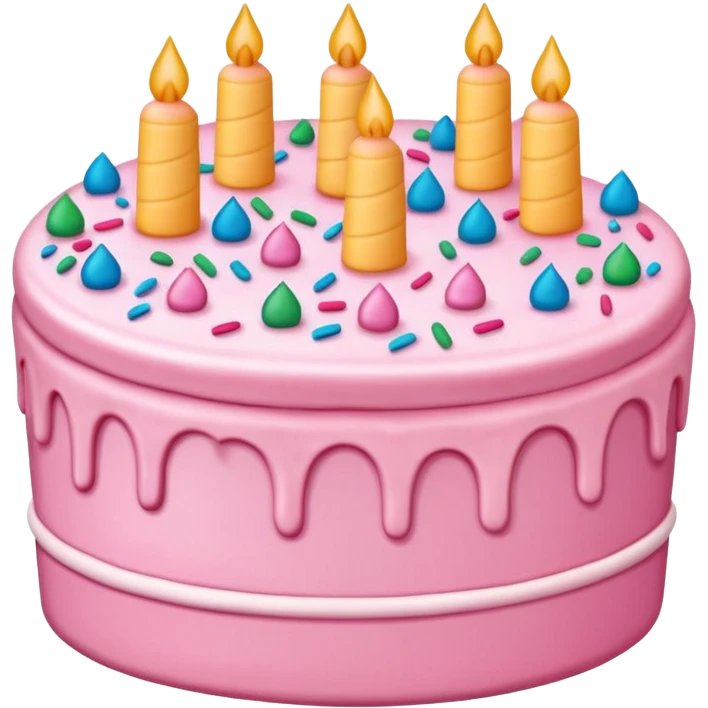 pink cake emoji