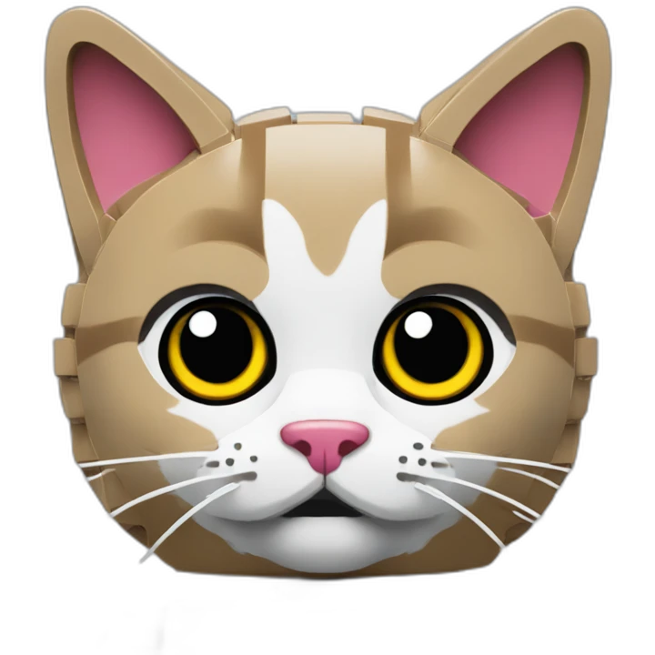 Cat made of Lego emoji