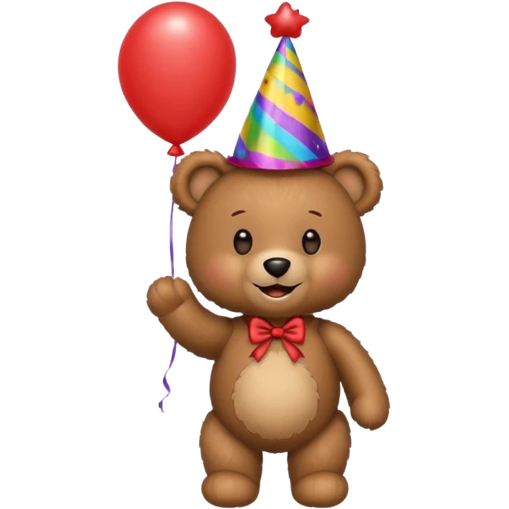 Birthday bear emoji