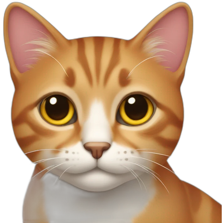 gato de pelo rojo emoji
