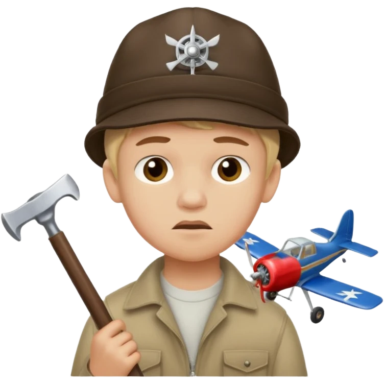 13 y/o Brian robeson at the beginning of Hatchet
struggling with his parents' recent divorce and harboring . He is angry, self-pitying
He is carrying a hatchet
He is on a single-engine plane with a pilot who soon suffers a heart attack, leaving Brian to navigate the crash and his new, harsh reality. emoji