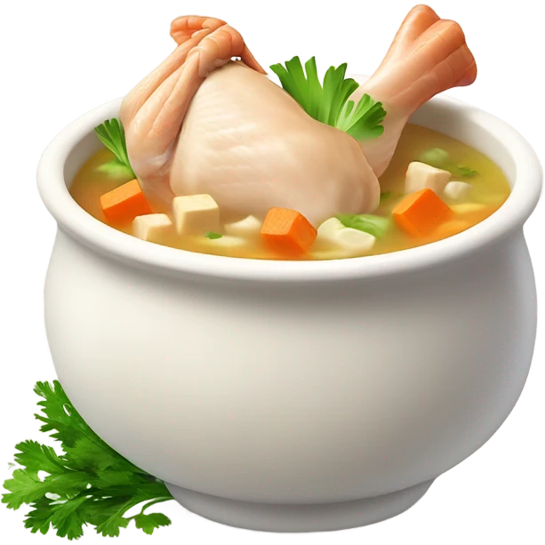 chicken soup emoji