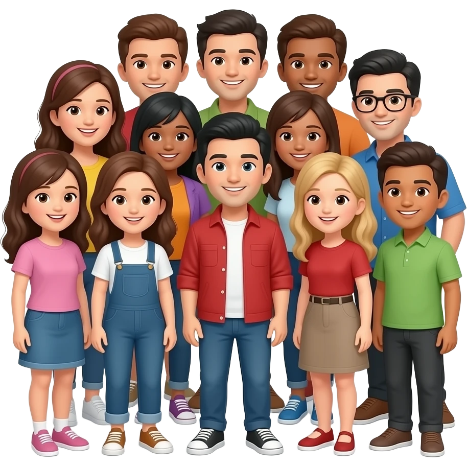 Person who has a bunch of friends emoji