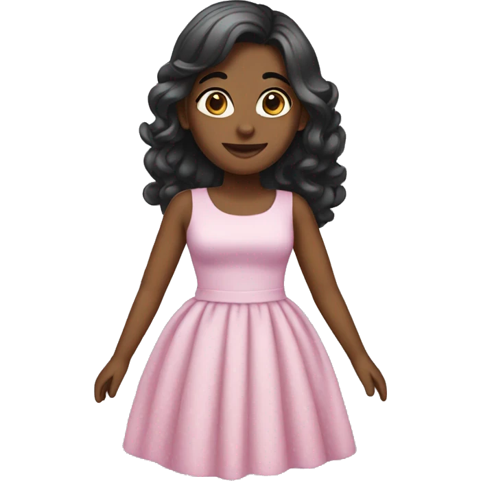 Popular girl with a dress emoji