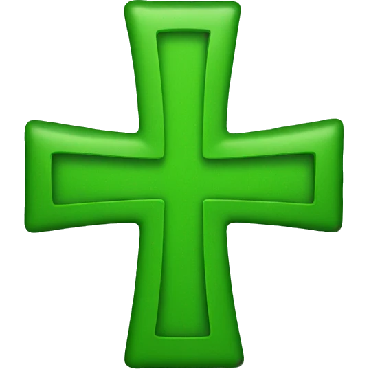 green cross emoji