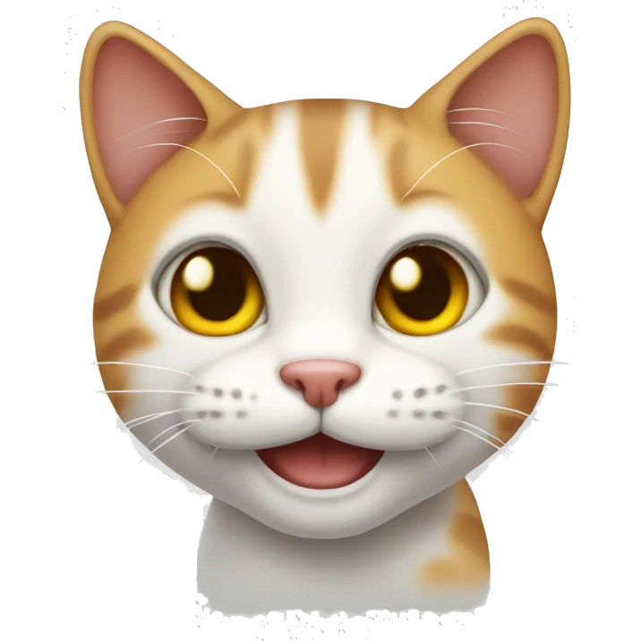 cute cat smiling emoji