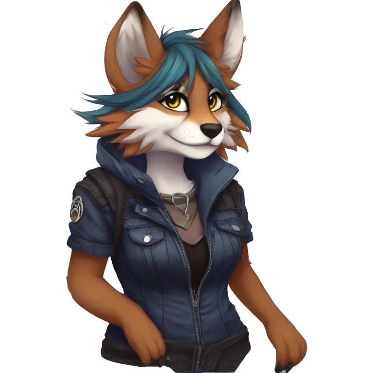 Edgy anthro furry by Falvie, LiLaiRa, AngieWolf emoji