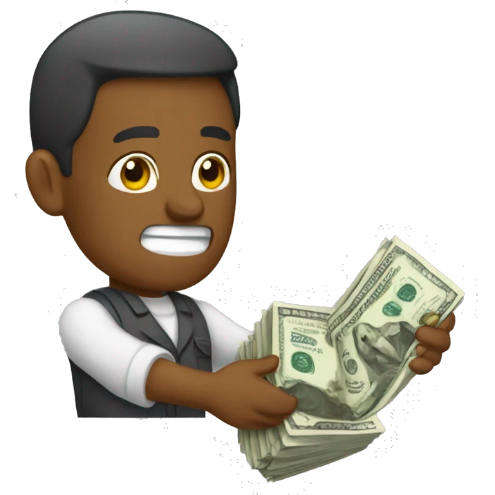 abogada cargando dinero emoji