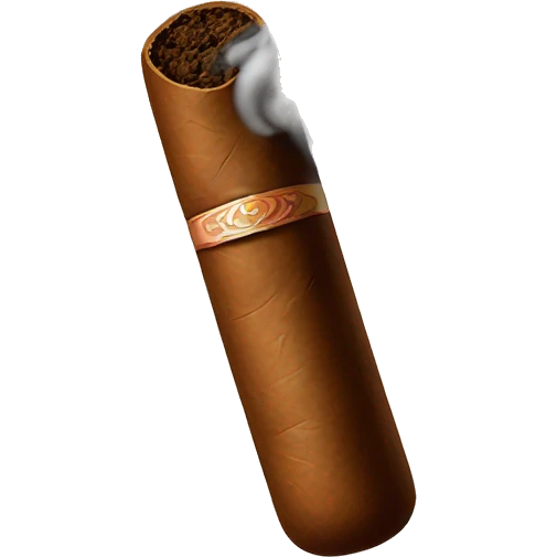 cigar with smoke comes out of it emoji
