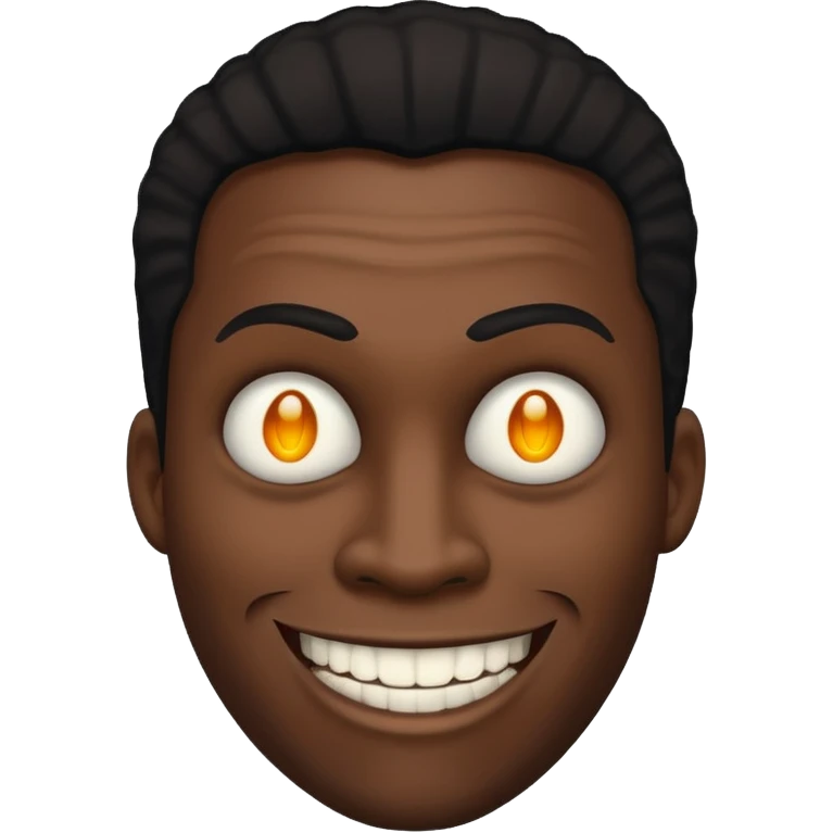 Creepy black guy emoji
