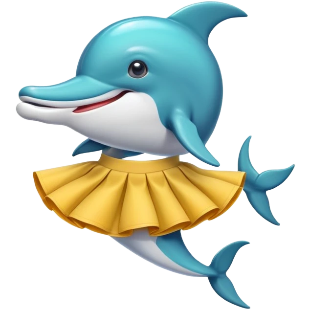 Dolphins with a skirt  emoji