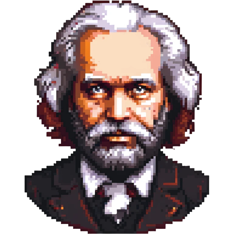portrait of Karl Marx emoji