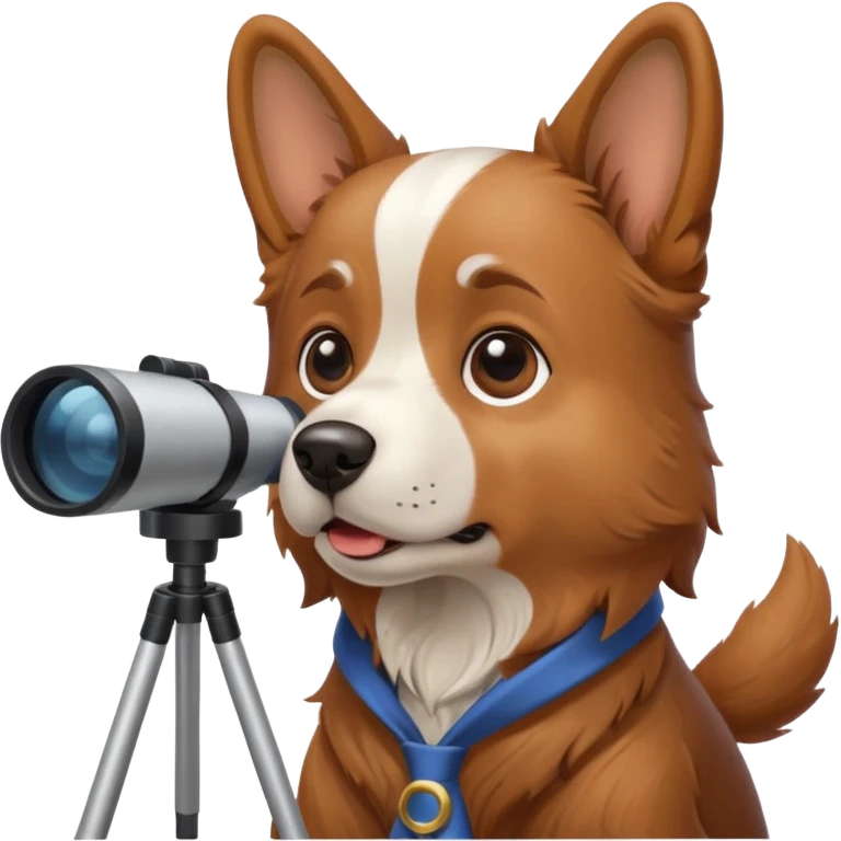 dog with telescope  emoji