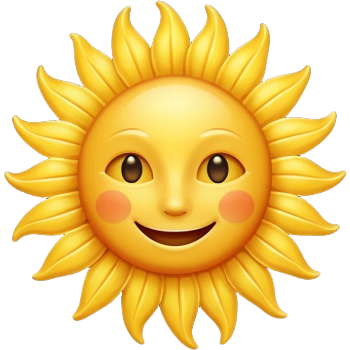 smiling sun emoji emoji