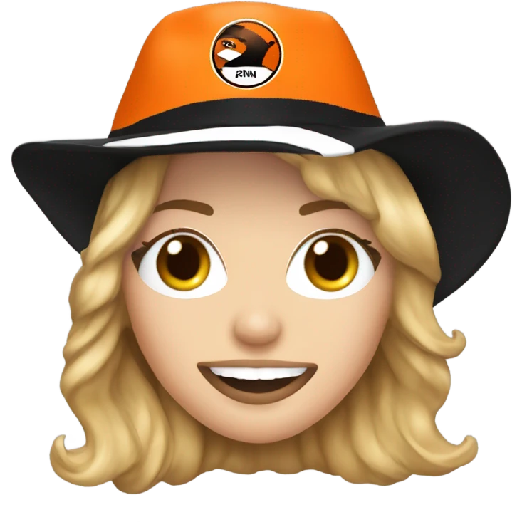 Kylie minogue with a Dundee United football hat on emoji