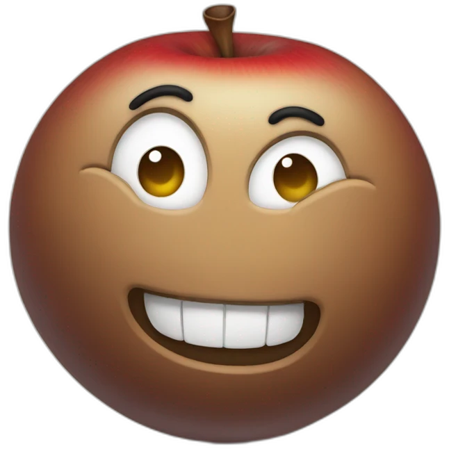 Eat apple emoji