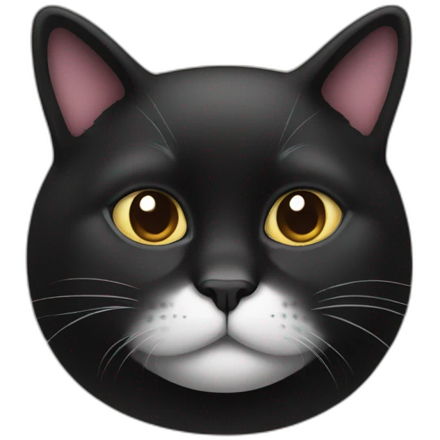 black fat cat emoji