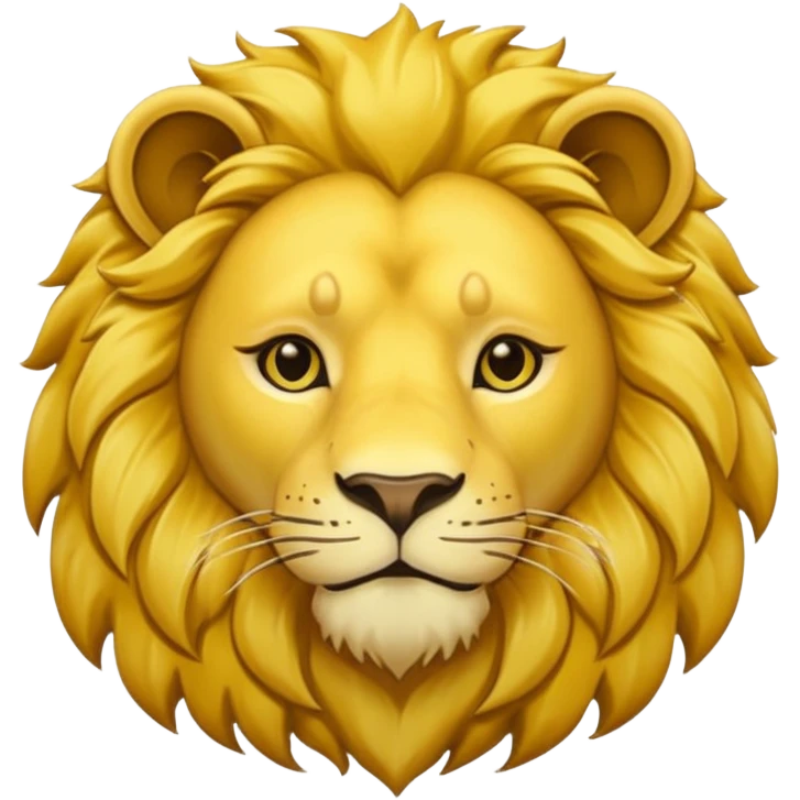 Fais une pièce d'or détailée avec l'inscription F, Fcoins. et un lion dessiné vue de côté en 2D emoji