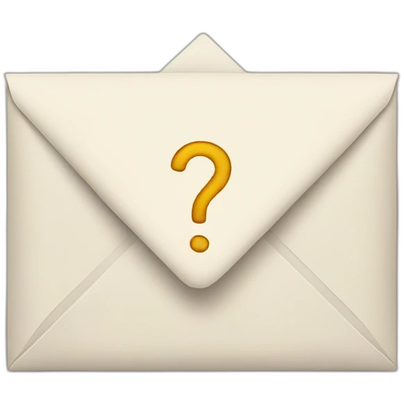 envelope with question mark emoji