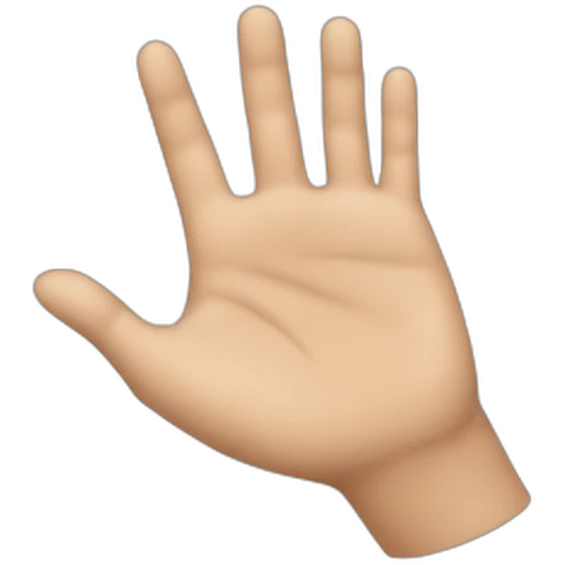 hand stop emoji