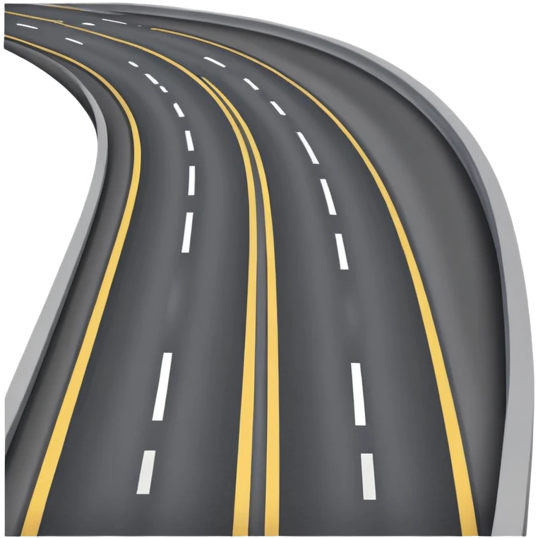 highway road with lane markings emoji