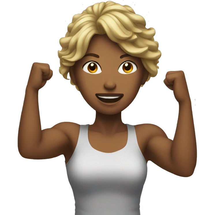 Woman fighting emoji