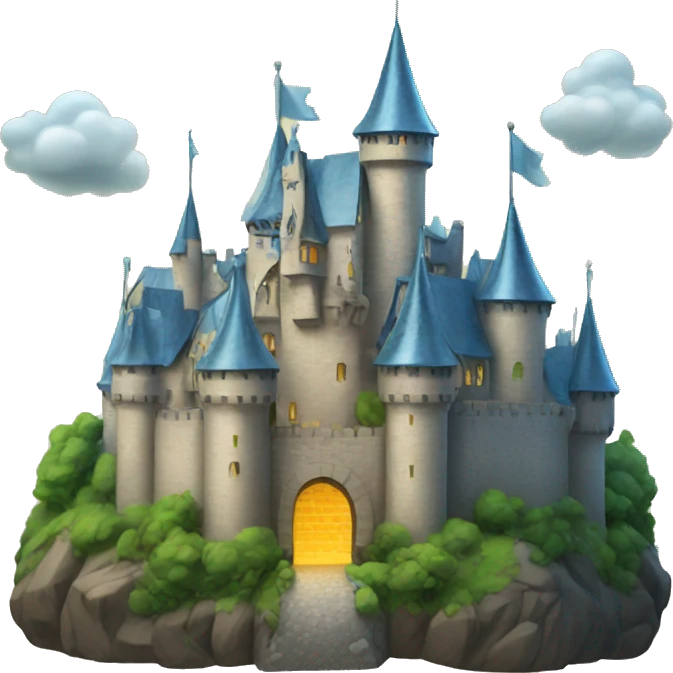 Castle made of glass emoji