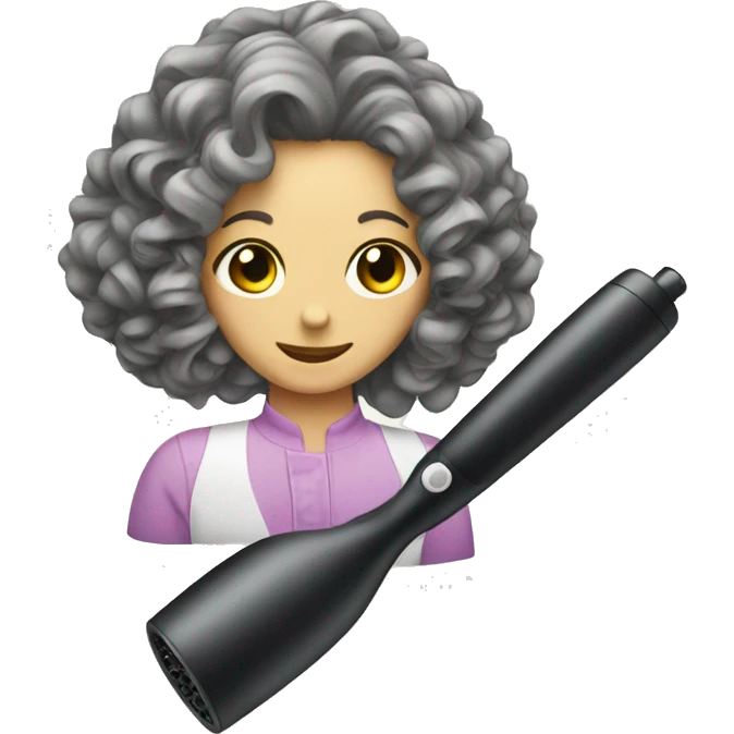 hair curler emoji