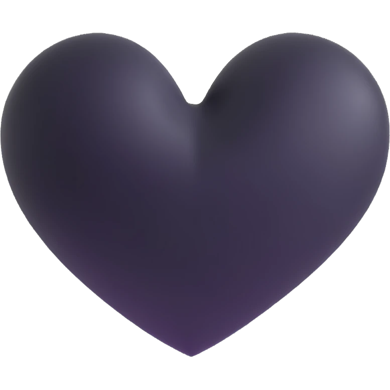 black heart emoji