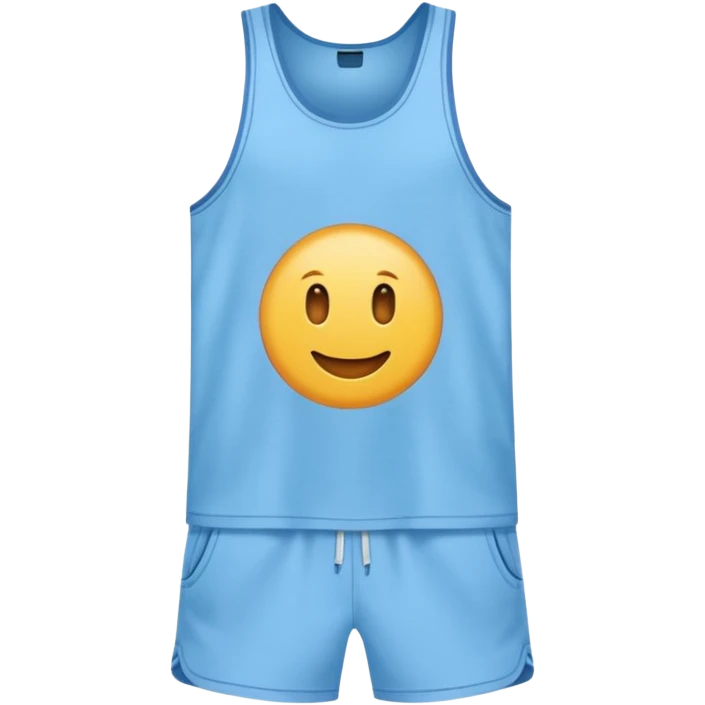 tank top and shorts emoji no person emoji