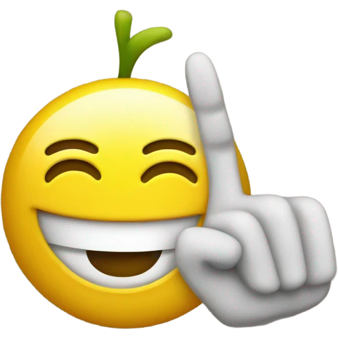The smiling emoji with two middle fingers emoji