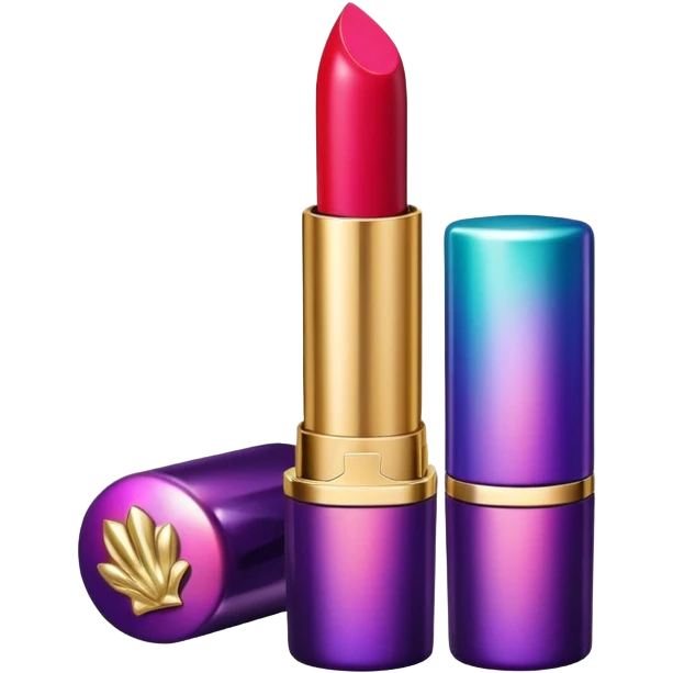 Ysl lipstick with colorful shells  emoji