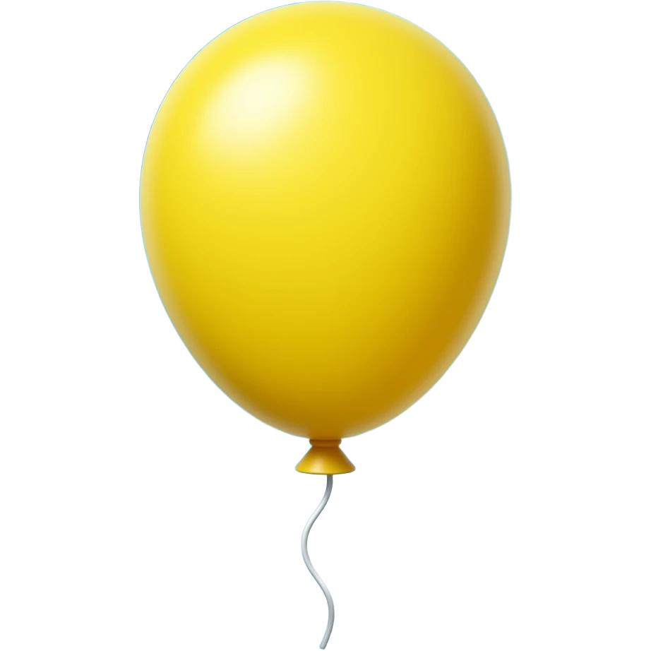 YELLOW BIRTHDAY BALLOON emoji