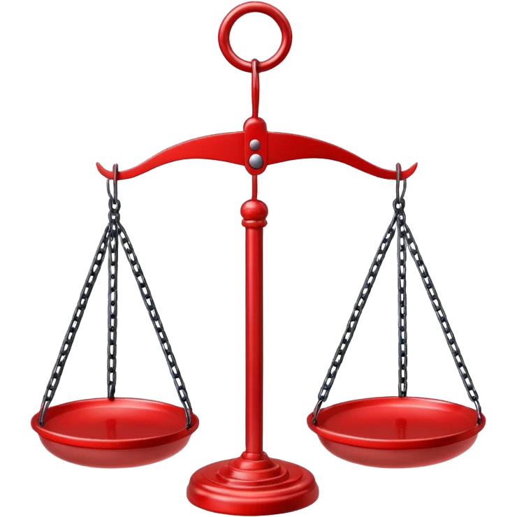 Hanging Balance Scale red emoji