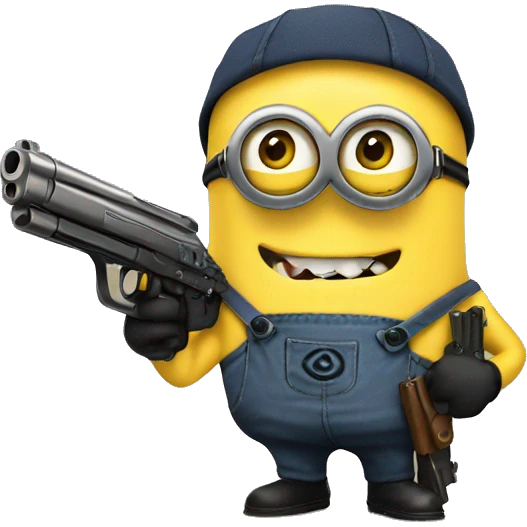 minion with a gun emoji
