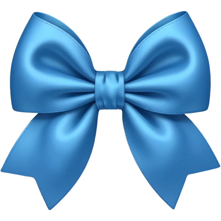 aesthetics blue Bow emoji
