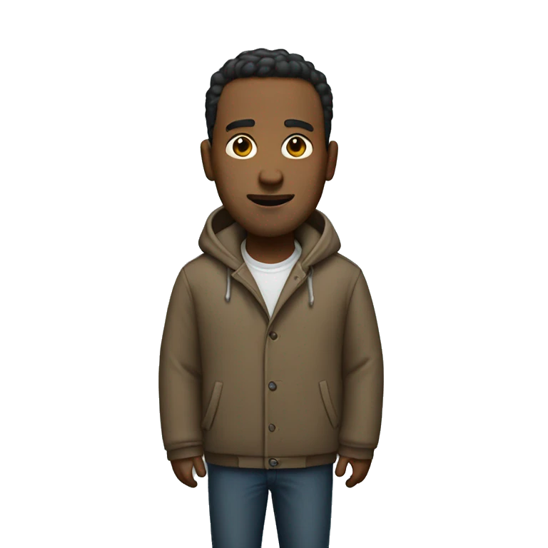 large guy small coat emoji