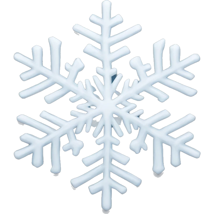 intricate snowflake emoji