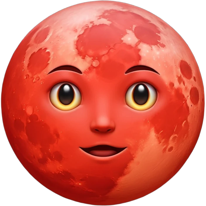 red moon emoji
