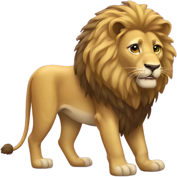 lion with disco ball emoji