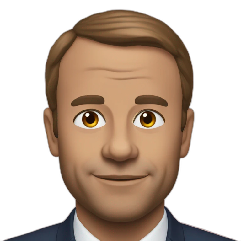 Macron embrasse Mbapé emoji
