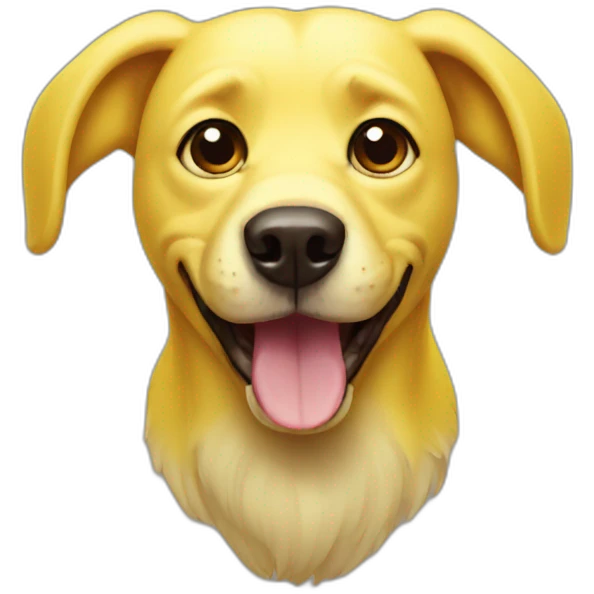 Banana dog emoji