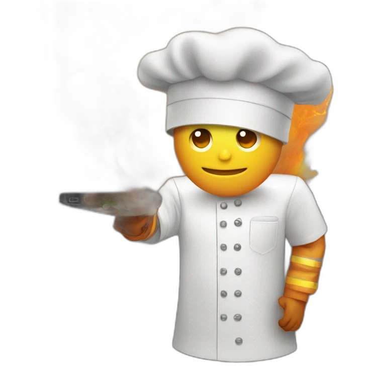 server on fire with a hit of aws emoji