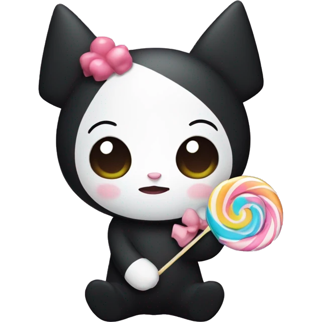 kuromi with lollipop emoji