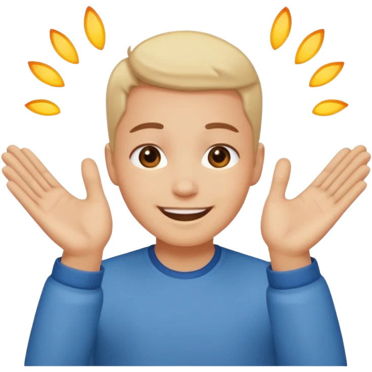 An emoji blushing like this 😊 and the hands like this 👉️👈️ emoji