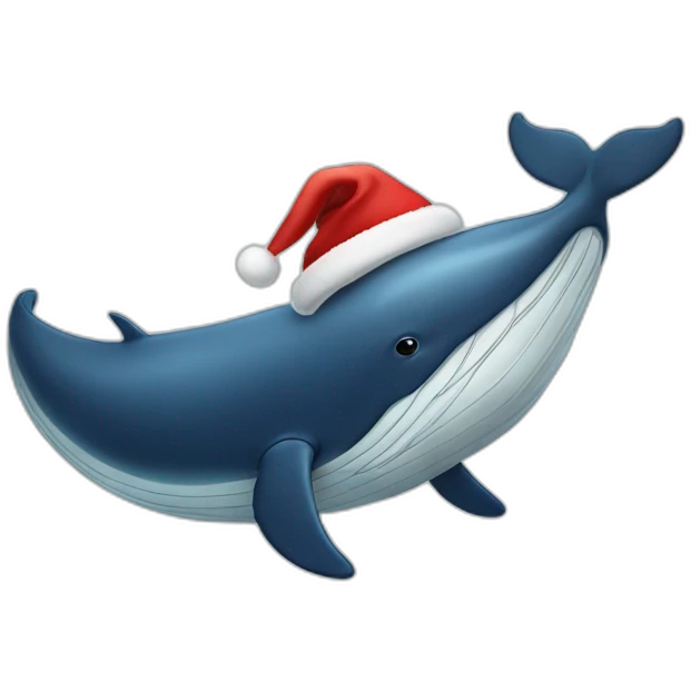 christmas big whale emoji
