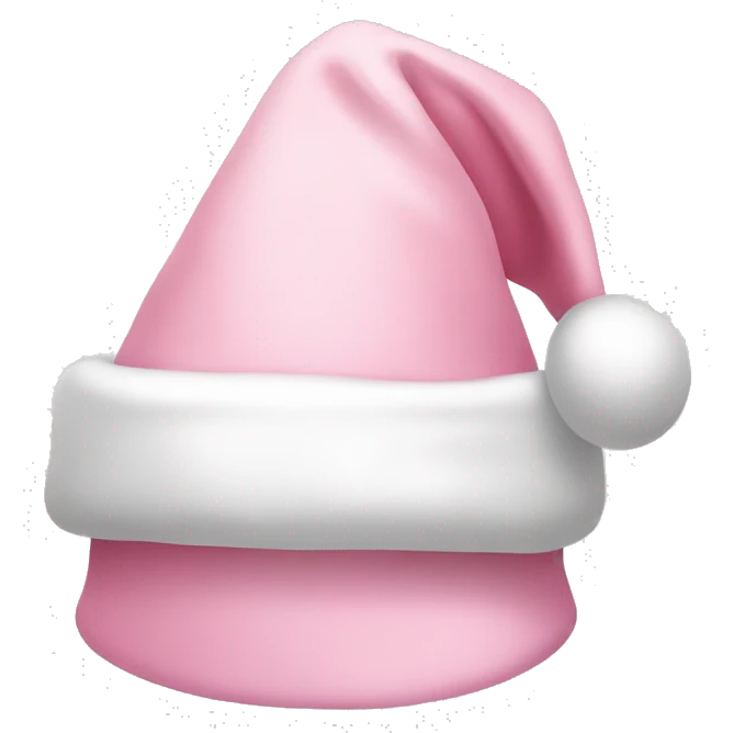light pink santa hat emoji