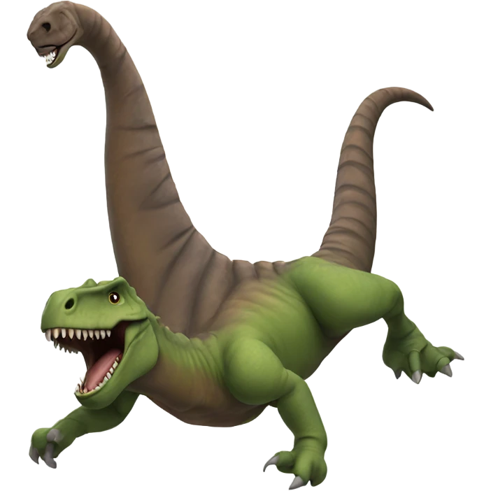 Dinosaur doing a backflip  emoji
