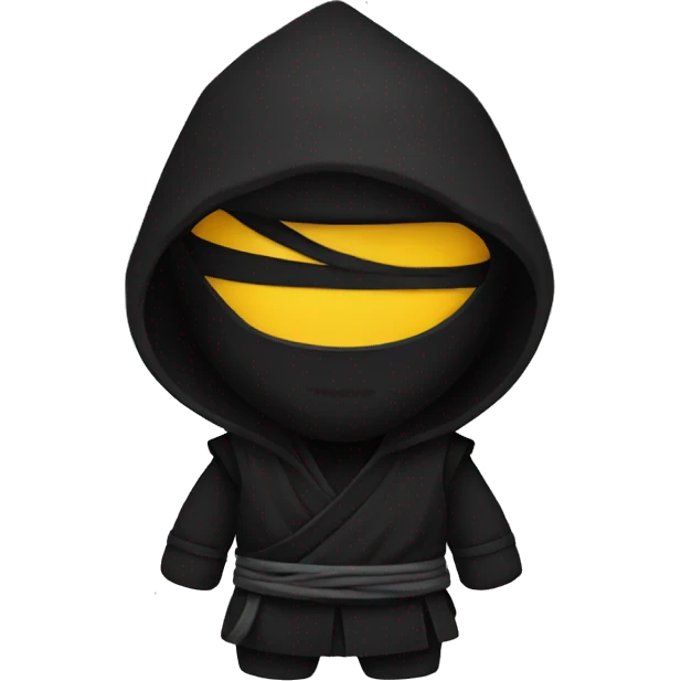 Ninja black clothes emoji