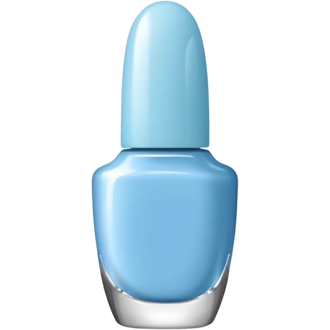 light blue nails emoji